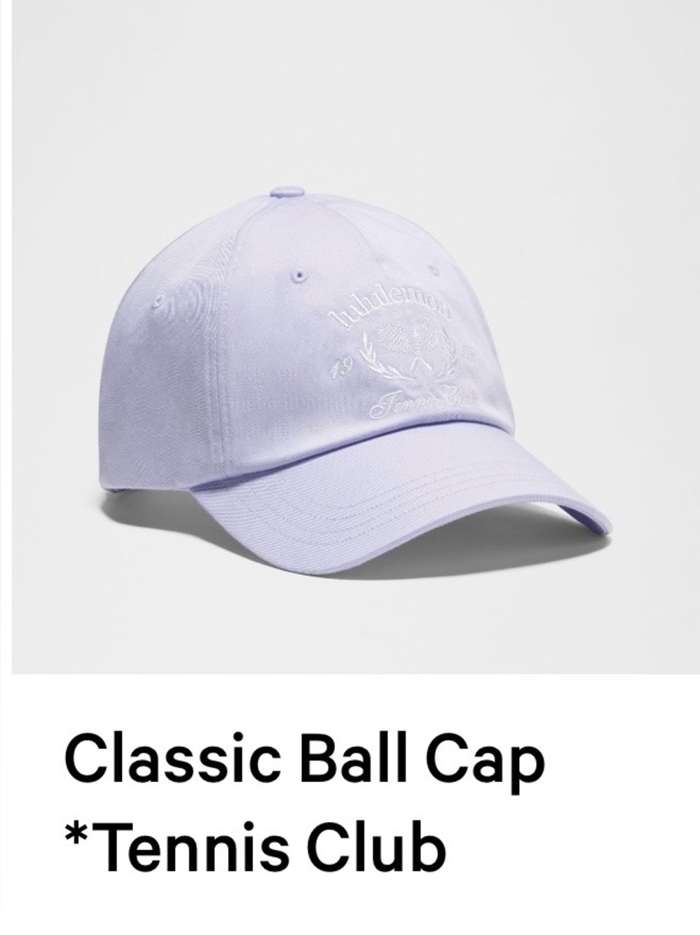 lululemon athletica Light Lavender Unisex Ball Cap